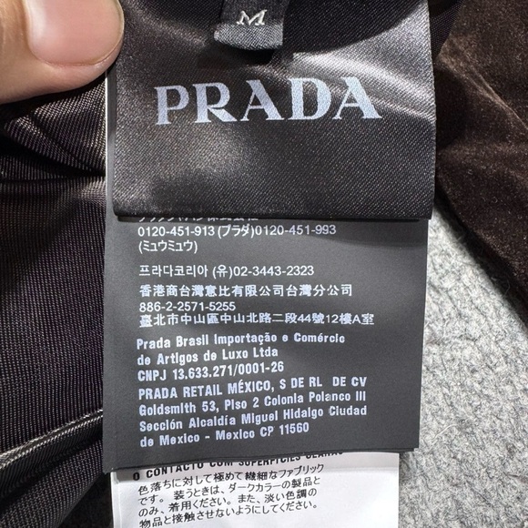 Prada Dark Brown Velvet Shirt Jacket - Picture 6 of 7